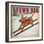 Brown Dog Ski Co-Ryan Fowler-Framed Art Print