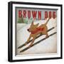 Brown Dog Ski Co-Ryan Fowler-Framed Art Print