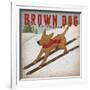 Brown Dog Ski Co-Ryan Fowler-Framed Art Print