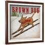 Brown Dog Ski Co-Ryan Fowler-Framed Art Print