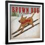 Brown Dog Ski Co-Ryan Fowler-Framed Art Print