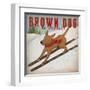 Brown Dog Ski Co-Ryan Fowler-Framed Art Print