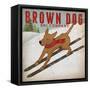 Brown Dog Ski Co-Ryan Fowler-Framed Stretched Canvas