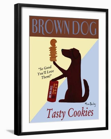 Brown Dog Tasty Cookies-Ken Bailey-Framed Giclee Print