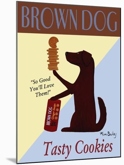 Brown Dog Tasty Cookies-Ken Bailey-Mounted Giclee Print