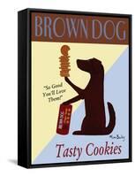 Brown Dog Tasty Cookies-Ken Bailey-Framed Stretched Canvas