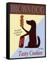 Brown Dog Tasty Cookies-Ken Bailey-Framed Stretched Canvas
