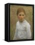 Brown Eyes-Sir George Clausen-Framed Stretched Canvas