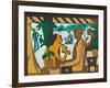 Brown Figures in a Café, 1928-1929-Ernst Ludwig Kirchner-Framed Giclee Print