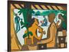 Brown Figures in a Café, 1928-1929-Ernst Ludwig Kirchner-Stretched Canvas