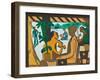 Brown Figures in a Café, 1928-1929-Ernst Ludwig Kirchner-Framed Giclee Print