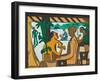 Brown Figures in a Café, 1928-1929-Ernst Ludwig Kirchner-Framed Giclee Print