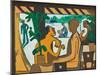 Brown Figures in a Café, 1928-1929-Ernst Ludwig Kirchner-Mounted Giclee Print