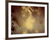 Brown Golden Abstract  Background for Design-ollen-Framed Art Print