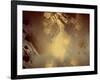 Brown Golden Abstract  Background for Design-ollen-Framed Art Print