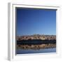 Brown Hills Reflected in a Lake-Micha Pawlitzki-Framed Photographic Print