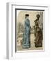 Brown or Blue Dress 1882-null-Framed Art Print