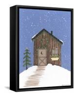 Brown Outhouse-Debbie McMaster-Framed Stretched Canvas