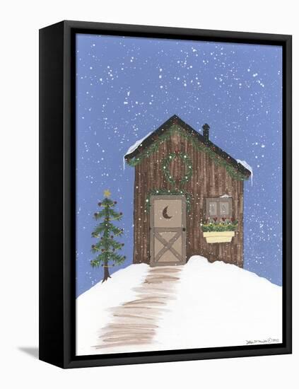 Brown Outhouse-Debbie McMaster-Framed Stretched Canvas