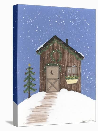 Brown Outhouse-Debbie McMaster-Stretched Canvas