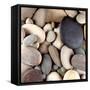 Brown Pebbles-null-Framed Stretched Canvas