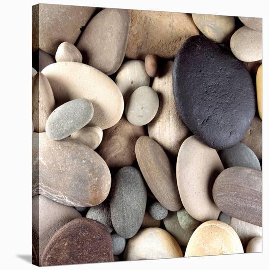 Brown Pebbles-null-Stretched Canvas