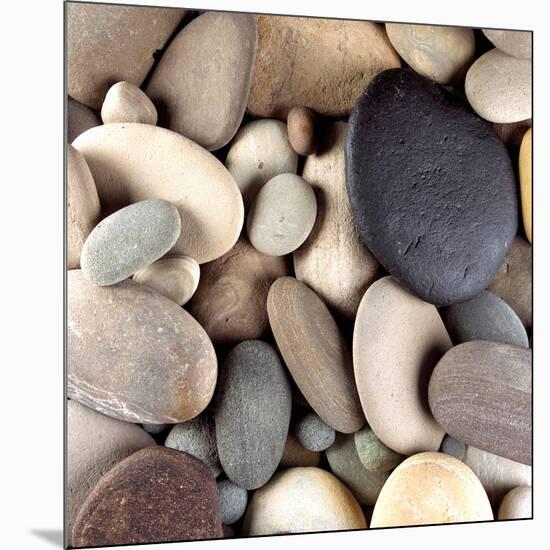 Brown Pebbles-null-Mounted Photographic Print