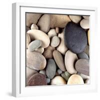 Brown Pebbles-null-Framed Photographic Print