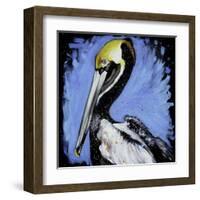 Brown Pelican-null-Framed Art Print