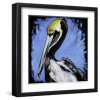 Brown Pelican-null-Framed Art Print