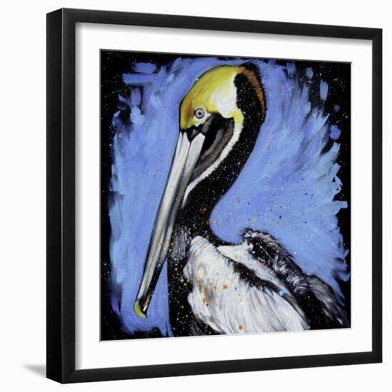 Brown Pelican-null-Framed Art Print