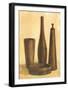 Brown Pots II-null-Framed Art Print