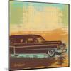 Brown Retro Car I-Yashna-Mounted Art Print