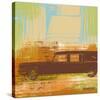 Brown Retro Car II-Yashna-Stretched Canvas