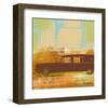 Brown Retro Car II-Yashna-Framed Art Print