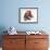 Brown Roan Italian Spinone Puppy, Riley, 13 Weeks, Wearing a Father Christmas Hat-Mark Taylor-Framed Photographic Print displayed on a wall