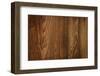 Brown Rustic Wood Grain Texture as Background-elenathewise-Framed Photographic Print