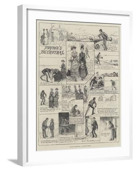 Brown's Betrothal, a Seaside Comedy--Framed Giclee Print