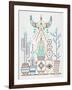 Brown Santa Fe Garden-Cat Coquillette-Framed Art Print