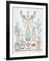 Brown Santa Fe Garden-Cat Coquillette-Framed Art Print