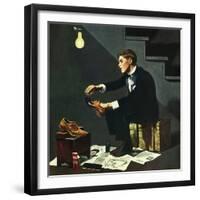 "Brown Shoes to Black", November 4, 1950-George Hughes-Framed Giclee Print