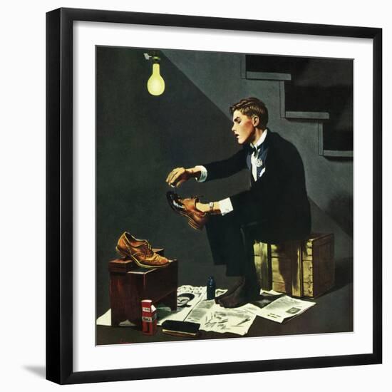 "Brown Shoes to Black", November 4, 1950-George Hughes-Framed Giclee Print