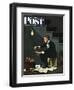 "Brown Shoes to Black" Saturday Evening Post Cover, November 4, 1950-George Hughes-Framed Giclee Print