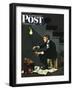 "Brown Shoes to Black" Saturday Evening Post Cover, November 4, 1950-George Hughes-Framed Giclee Print