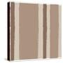 Brown Stripe-Sher Sester-Stretched Canvas