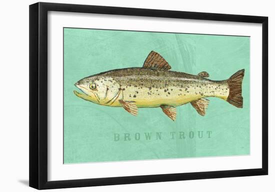 Brown Trout-John W^ Golden-Framed Art Print