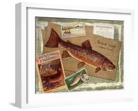 Brown Trout-Kate Ward Thacker-Framed Giclee Print