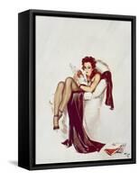 Browned Off by David Wright-David Wright-Framed Stretched Canvas