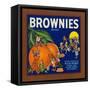 Brownies Brand Citrus Crate Label - Lemon Cove, CA-Lantern Press-Framed Stretched Canvas