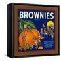 Brownies Brand Citrus Crate Label - Lemon Cove, CA-Lantern Press-Framed Stretched Canvas